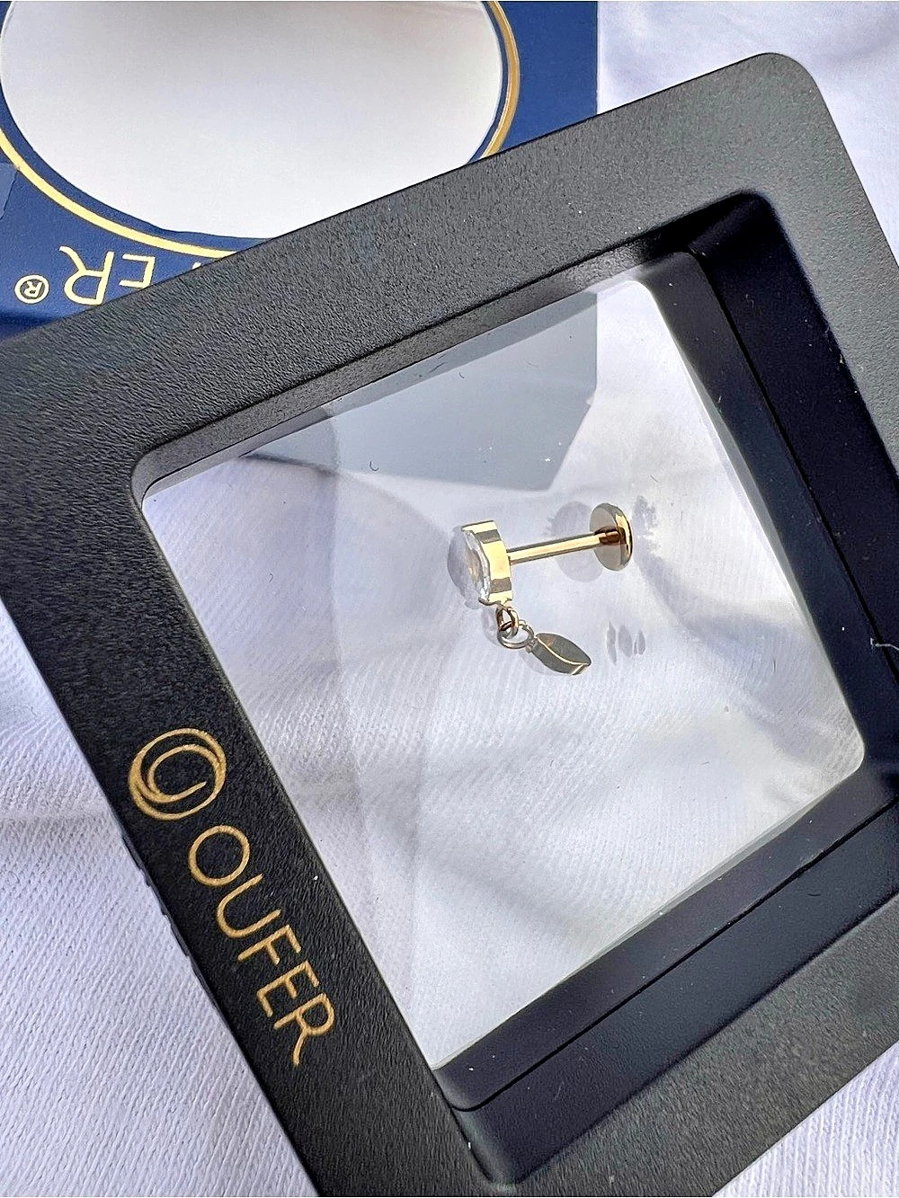 OUFER Body Jewelry Gold Titanium NWT - Picture 4 of 5